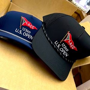 2023 U.S. Open LACC - Performance Rope Cap qty = 2 colors: Navy & Black NEW